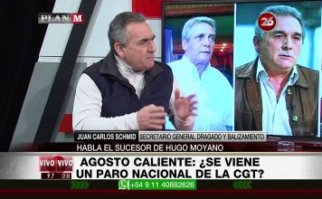 Juan Carlos Schmid en Plan M con Maxi Montenegro