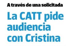 La CATT pide audiencia con Cristina