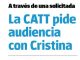 La CATT pide audiencia con Cristina