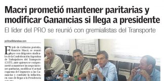 Macri prometió mantener paritarias y modificar Ganancias si llega a presidente