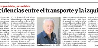 Coincidencias entre el transporte y la izquierda