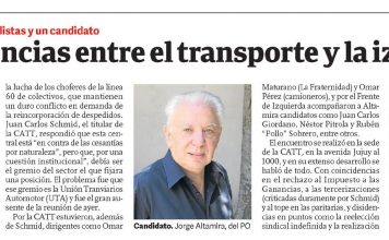 Coincidencias entre el transporte y la izquierda