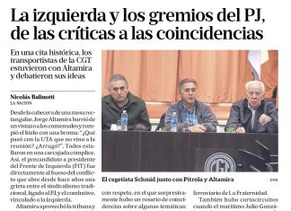 La izquierda y los gremios del PJ, de las críticas a las coincidencias
