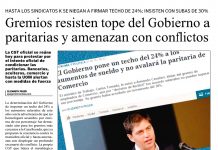 Gremios resisten tope del gobierno a paritarias y amenazan con conflictos