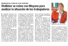 Stolbizer se reúne con Moyano para analizar la situación de los trabajadores