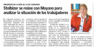 Stolbizer se reúne con Moyano para analizar la situación de los trabajadores