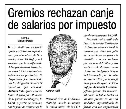 Gremios rechazan canje de salarios por impuesto