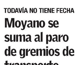 Moyano se suma al paro de gremios de transporte