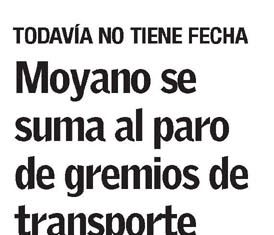 Moyano se suma al paro de gremios de transporte