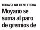 Moyano se suma al paro de gremios de transporte