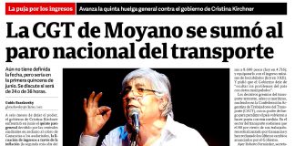 La CGT de Moyano se sumó al paro nacional del transporte