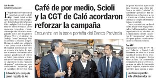 Café de por medio, Scioli y la CGT de Caló acordaron reforzar la campaña