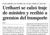 Urribarri se calzó traje de ministro y recibió a gremios del transporte