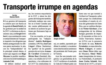 Transporte irrumpe en agendas