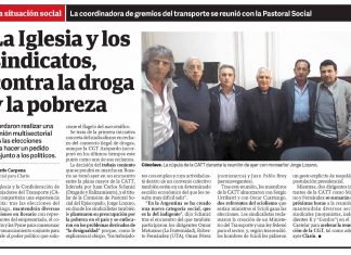 La iglesia y los sindicatos, contra la droga y la pobreza