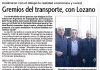 Gremios del transporte, con Lozano