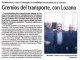 Gremios del transporte, con Lozano