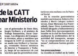 Dirigentes de la CATT pidieron crear Ministerio