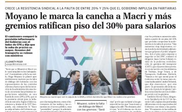 Moyano le marca la cancha a Macri