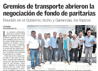 Gremios de transporte abrieron la negociación de fondo de paritarias