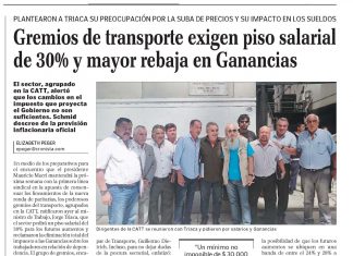 Gremios de transporte exigen piso salarial de 30% y mayor rebaja en Ganancias