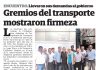 Gremios del transporte mostraron firmeza