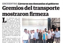 Gremios del transporte mostraron firmeza