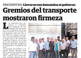 Gremios del transporte mostraron firmeza