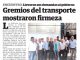 Gremios del transporte mostraron firmeza