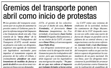 Gremios del transporte ponen abril como inicio de protestas