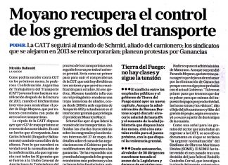 Moyano recupera el control de los gremios del transporte