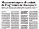 Moyano recupera el control de los gremios del transporte