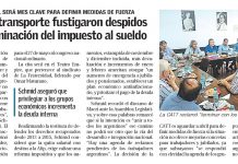 Gremios de transporte fustigaron despidos y exigen eliminación del impuesto al sueldo