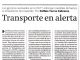 Transporte en alerta