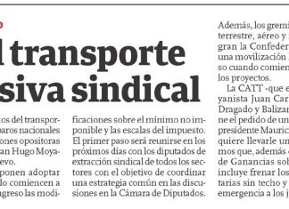Ganancias: el transporte lidera la ofensiva sindical