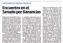 Encuentro en el Senado por Ganancias