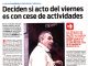 Deciden si acto del viernes es con cese de actividades