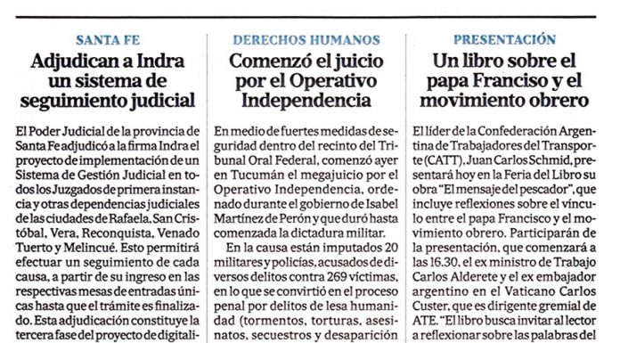 Noticias destacadas