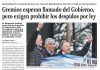 Gremios esperan el llamado del Gobierno, pero exigen prohibir los despidos por ley