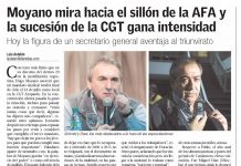 Moyano mira hacia el sillón de la AFA y la sucesion de la CGT gana intensidad