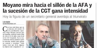 Moyano mira hacia el sillón de la AFA y la sucesion de la CGT gana intensidad