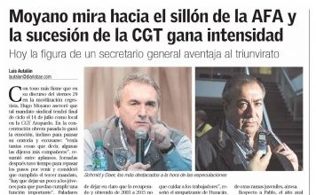 Moyano mira hacia el sillón de la AFA y la sucesion de la CGT gana intensidad