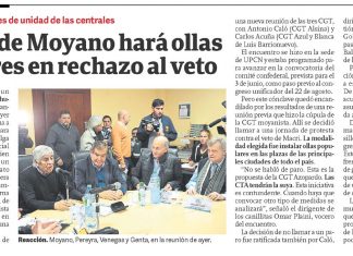 La CGT de Moyano hará ollas populares en rechazo al paro