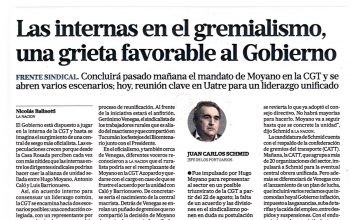 Las internas en el gremialismo, una grieta favorable al Gobierno