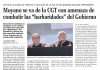 Moyano se va de la CGT con amenazas de combatir las «barbaridades» del Gobierno