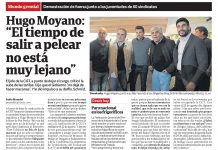 Hugo Moyano: «El tiempo de salir a pelear no está muy lejano»