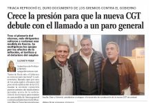 Crece la presión para que la nueva CGT debute con el llamado a un paro general