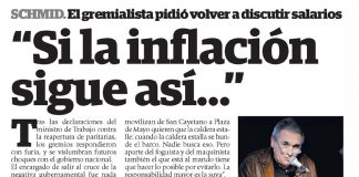 «Si la inflación sigue así…»