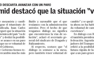 Schmid destacó que la situación «va de mal en peor»