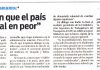Advierten que el país «va de mal en peor»